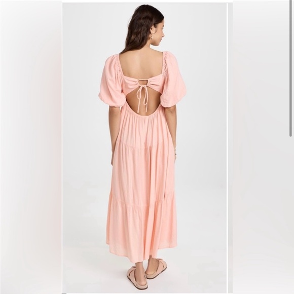 MINKPINK Iluka Puff Sleeve Midi Dress - Picture 2 of 9